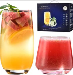 New Drinking Cocktail Glasses set of 12