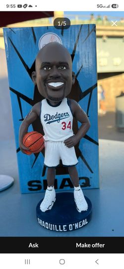 Shaq 2026 Dodger Bobblehead located in GLENDORA.  FIRM PRICE And would trade for Mookie 2026