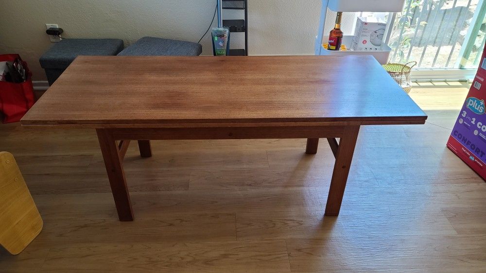 Teak wood 60's antique vintage coffee table