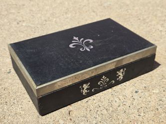 Vintage Men's Cufflink & Tie Tack Jewelry Box