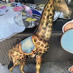 Animal Cut Out, Giraffe, Safari Decor, Safari Party
