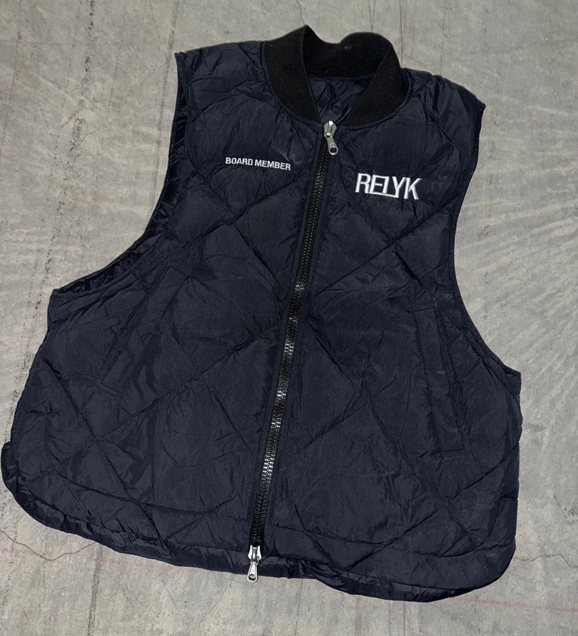 Relyk Board Member Puffy Vest - Limited Edition - Mens Small - Black