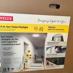 VELUX 14 in. Acrylic Dome Sun Tunnel Skylight with Rigid Tube and Pitched High Density Flashing,, BRAND NEW 