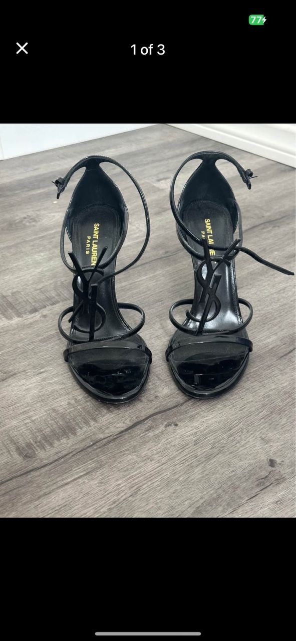 Authentic YSL Black Heels