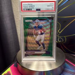 Malik Nabers Green Wave Psa 10