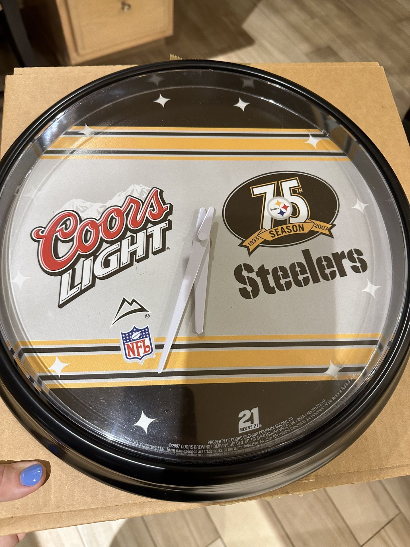 Steelers Clock 