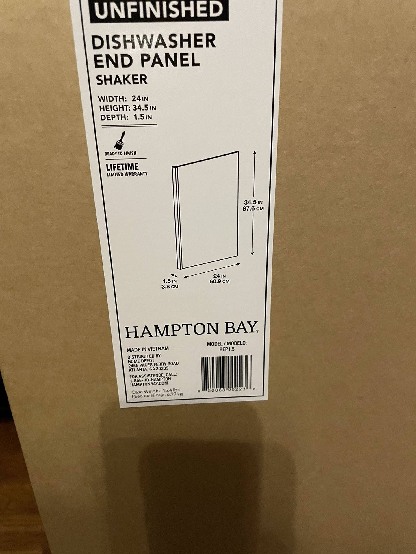 Dishwasher End Panel.