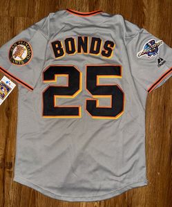 Barry Bonds Grey Jersey stitched World Series
