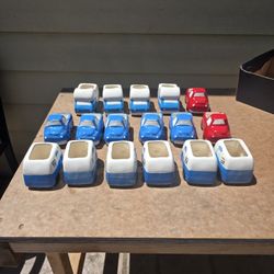 Lot of 17 Cermaic Truck/Campers/RV  mini planters