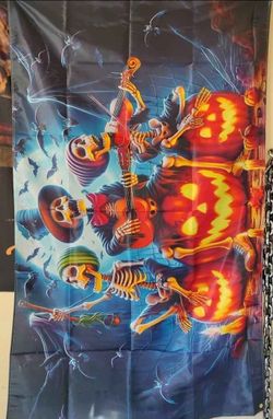 Skeleton Banner 71 inch x 43 inch NEW