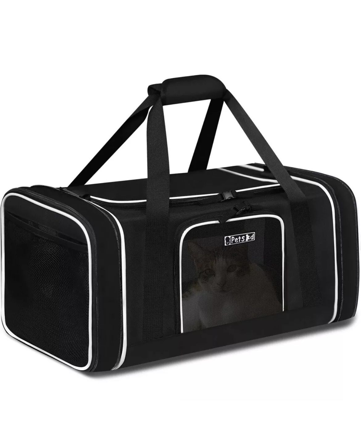 Petskd Length-Expandable Pet Carrier 17x12x8.5 Inches JetBlue Frontier Spirit...