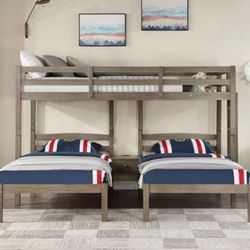 Triple Bunk Bed Frame And Mattresses 