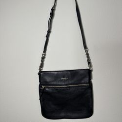 New Unused Kate Spade Cobble Hill Ellen Crossbody Bag Black Leather.