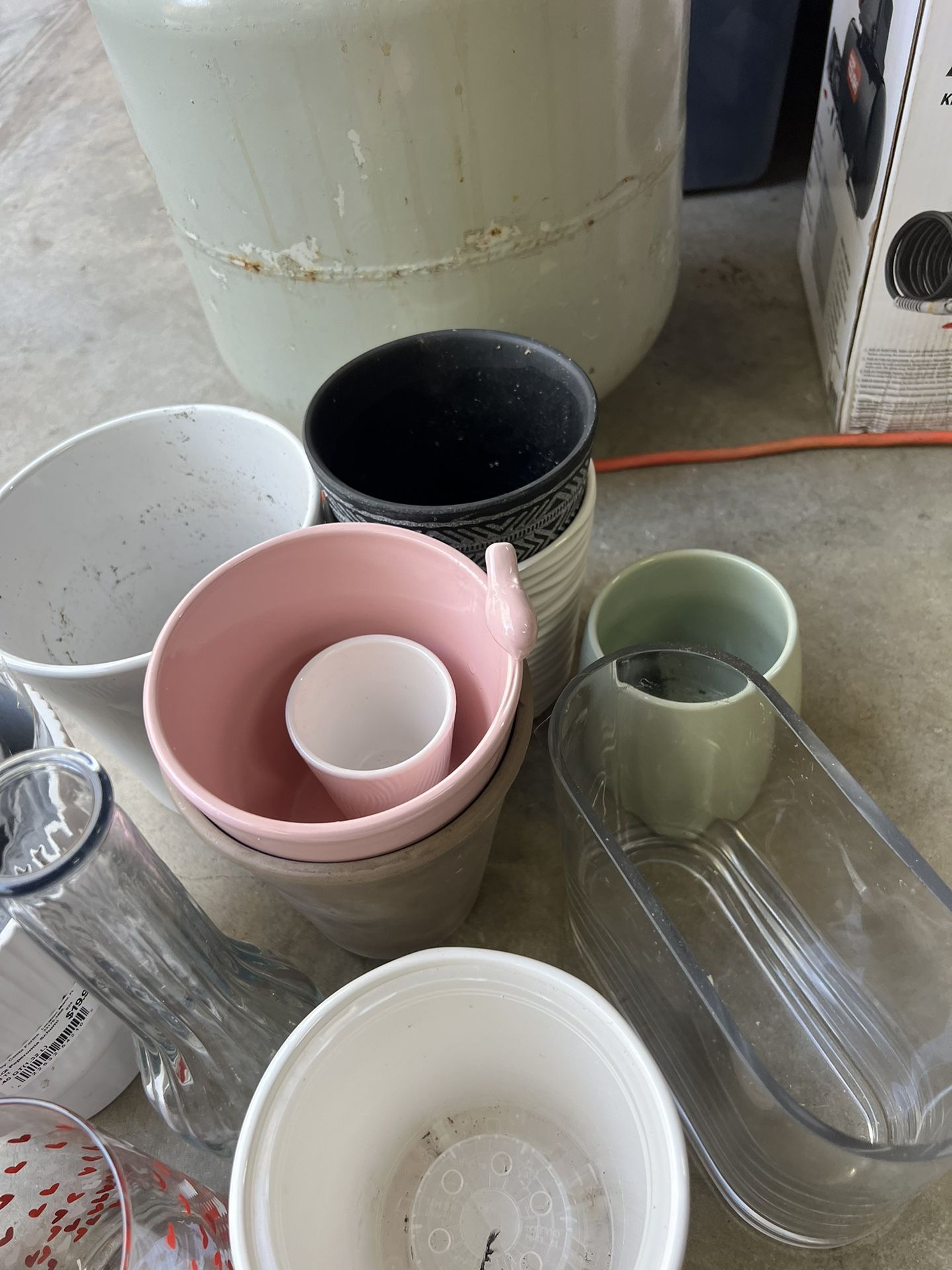 Ceramic Planters ,glass
