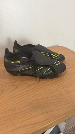 Boys Adidas Predator Elite Black/LucidLemon