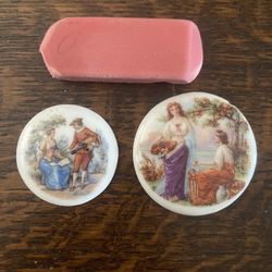Cabochon Czechoslovakia Vintage Porcelain
