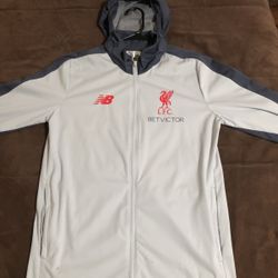 New Balance Liverpool Elite Training Rain Jacket (Grey) Size S