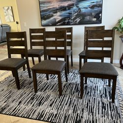 6 Beautiful Brand New Solid Wood Dining Chairs 