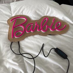 Barbie Sign Pink Light 