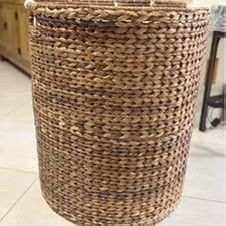 Casafield Woven Laundry Hamper with Lid – Dark Brown (used)