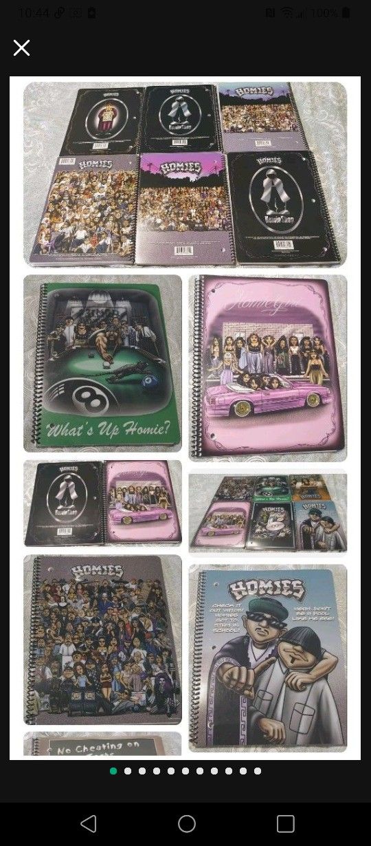 New 6pcs Homies Notebook