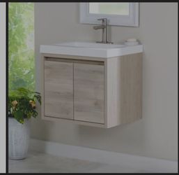 24" floating vanity