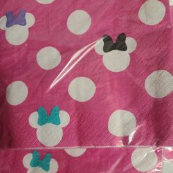 Minnie Mouse Napkins. & Happy Bday Sign
