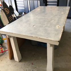 Mahogany Shabby Chic Dining Table 