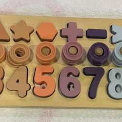 Montessori Puzzle Number 1-10  And Shapes 
