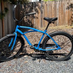 Huffy 26” Cranbrook Men's Comfort Cruiser Bike, Matte Blue