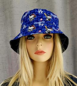 HELLO KITTY DODGERS BLUE BUCKET CAP (BRAND NEW) 
