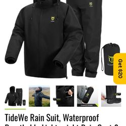 Tidewe Brand New Never Opened Rain Suit