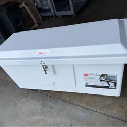 Taylor Made 83562 54" L x 22" W x 24" H White Fiberglass Standard Dock Box