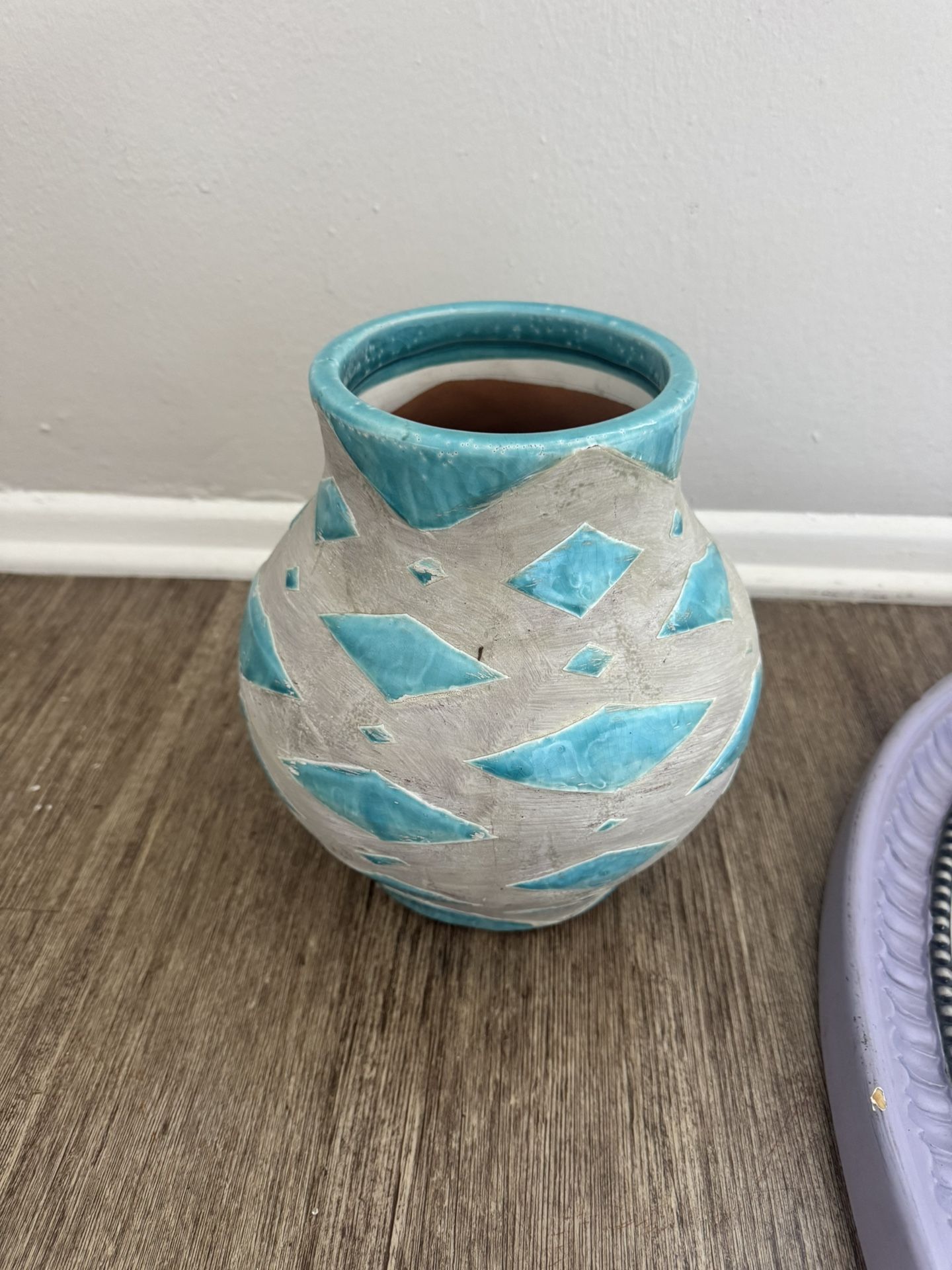 Blue Flower Pot Vase