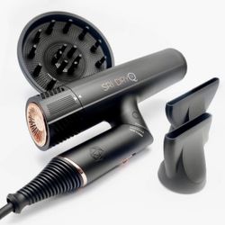 Skin Research Institute DryQ "Smart" Hair Dryer - Super Lightweight, Foldable - Powerful, Quiet Motor - Infrared and lonic Technolo NEW Retail $299.00