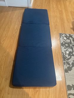 Tri-Fold Foam Floor one person sleeper Navy Blue
