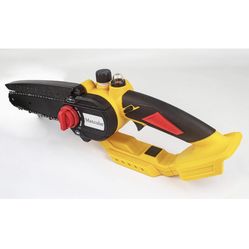 Mini Chainsaw Cordless 6-Inch with 4.0 Ah Battery,2024 Upgraded Portable Handheld Chain Saw,Battery Level Display,Electric Powered Chainsaw with Brush