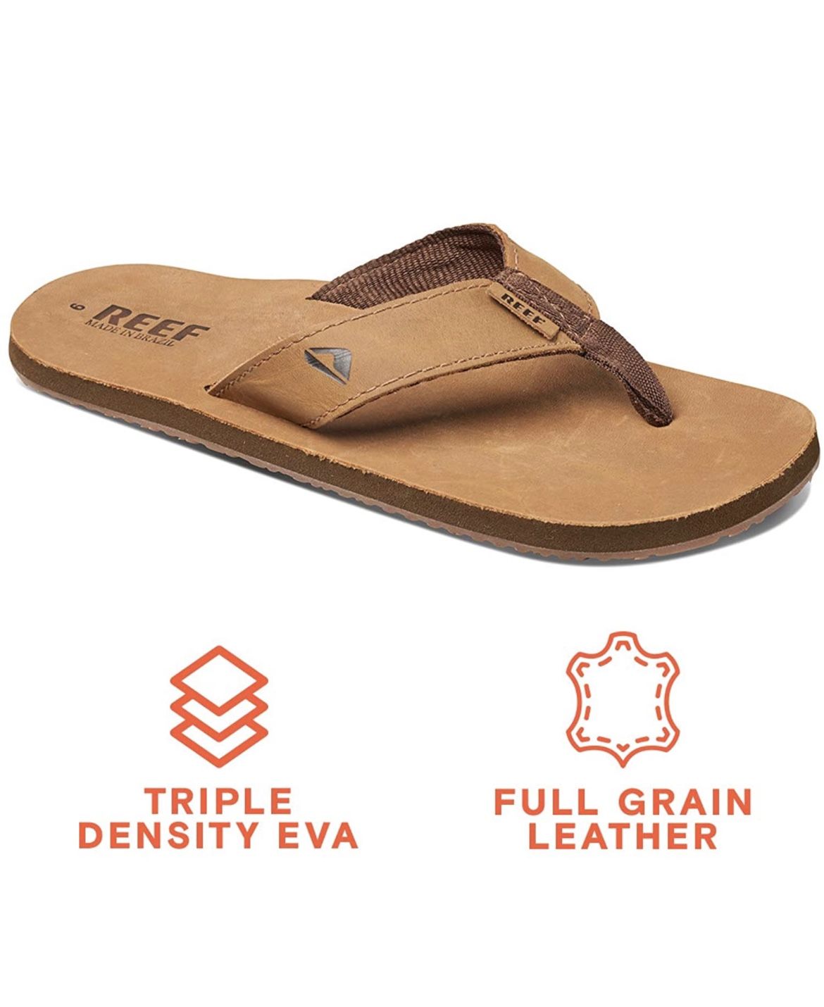 Reef Leather Smoothy Sandles Flip Flops