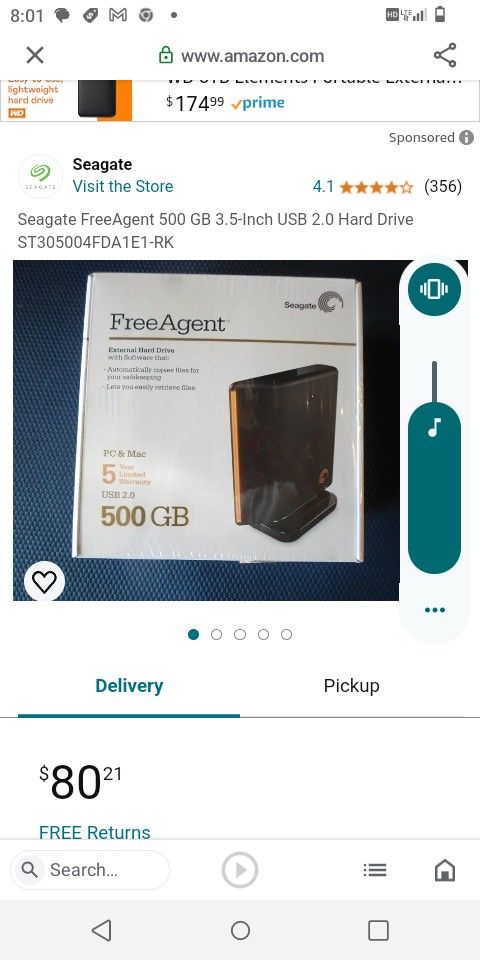 Seagate Free Agent 500 GB