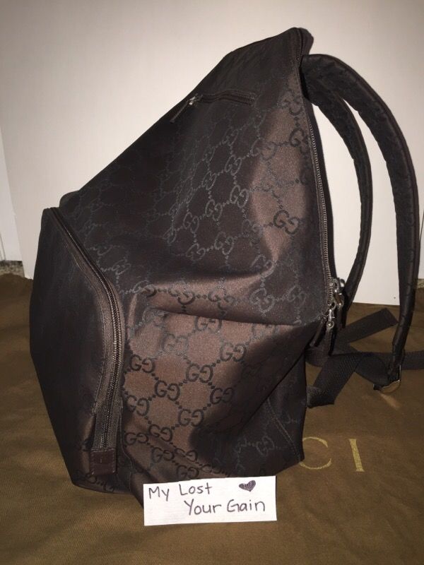 100% authentic Gucci brown backpack unisex