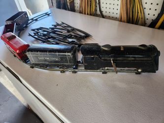 Antique wind up metal train