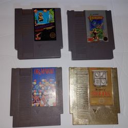 4 Nintendo Cartiage Games 