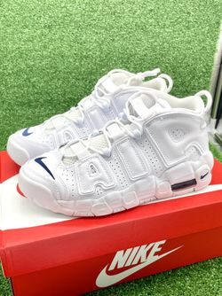 Nike Air More Uptempo White Midnight Navy (GS)