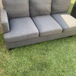 2 New Grey Sofas 