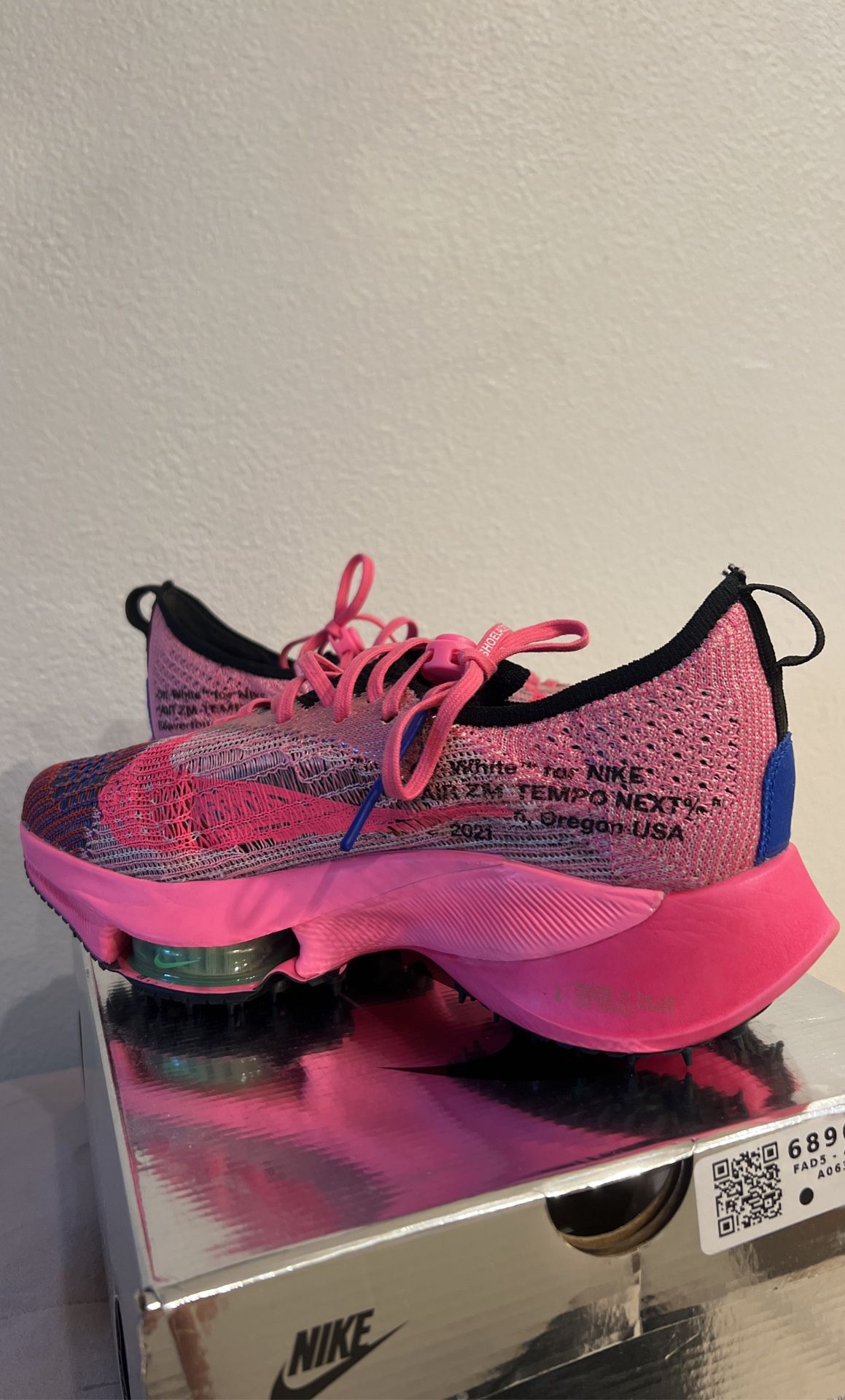 Nike x Off-White Air Zoom Tempo NEXT% “Pink Glow” Men’s Size 11.5 Running Shoes Nike x Off-White Air Zoom Tempo NEXT% “Pink Glow” Men main image 4