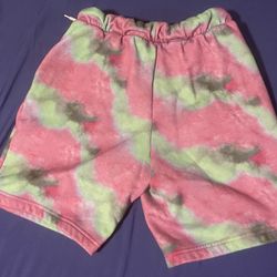 Green And Pink Shorts