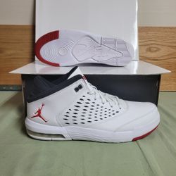 Jordan Men’s Size 14 Flight Origin 4 White/Gym Red-Black 921196-101 Shoes New $60