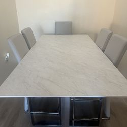 White Marble Table For Sale 