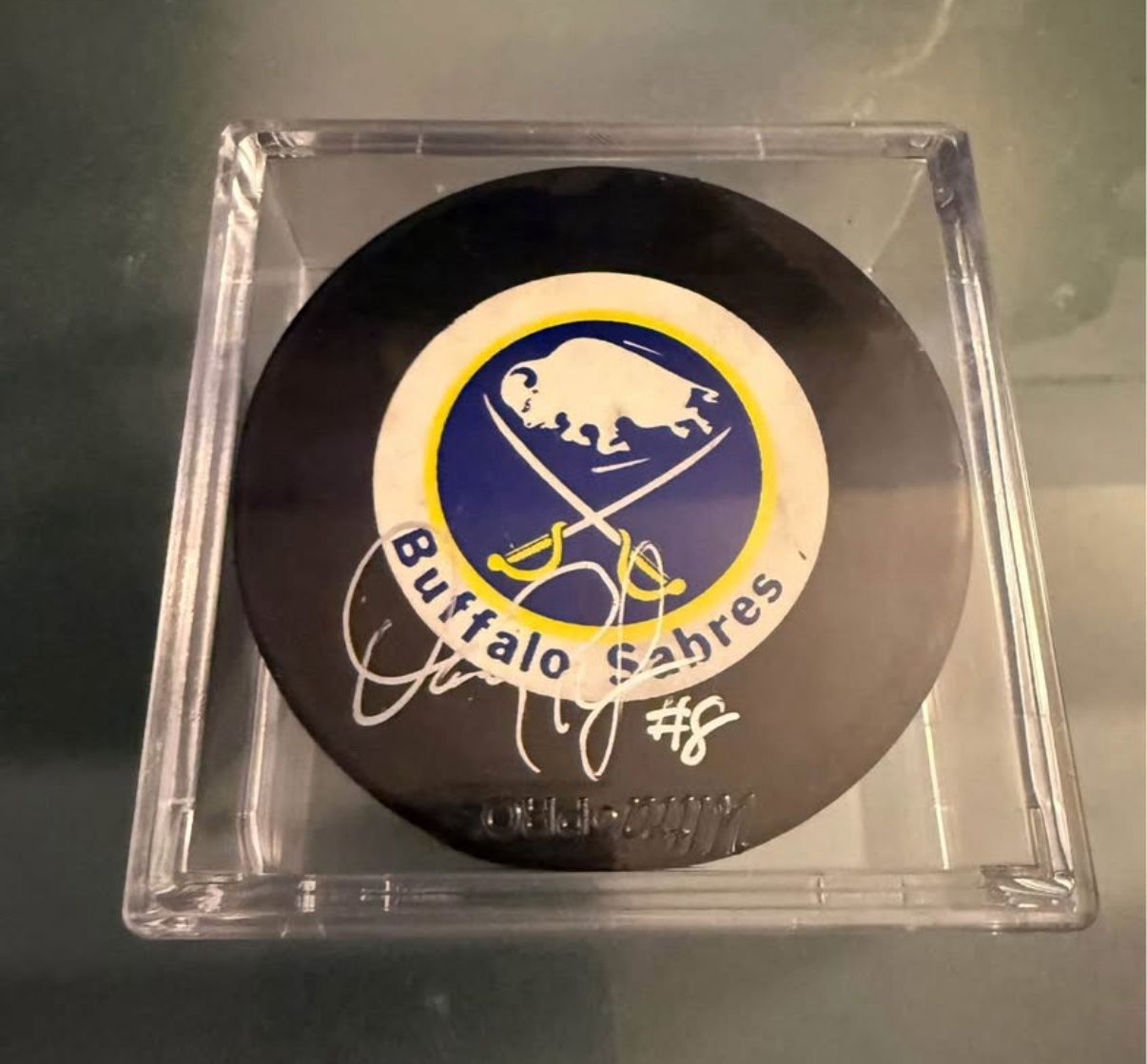 Buffalo Sabres Doug Bodger Signed Hockey Puck