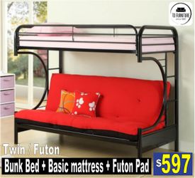 Twin Bed Futon Bunk Bed 
